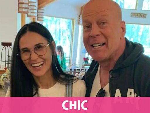 Demi Moore sigue de cerca el inevitable desenlace de su ex, Bruce Willis