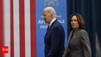Bye, Done: Biden drops out of race, endorses Kamala - Times of India