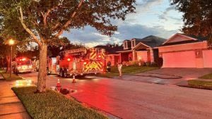 Lightning strike causes house fire in Orlando, firefighters say