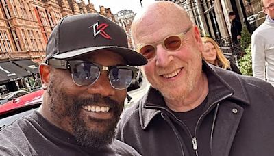 Joel and Avram Glazer arrive in London ahead of Man United's semi-final clash with Coventry as boxer Derek Chisora stops his 'old friend' for a selfie