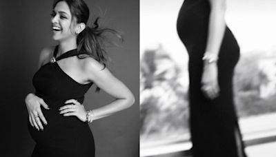 Deepika Padukone shows off baby bump in stunning dress ahead of Kalki 2898 AD pre-release event. See pics