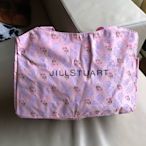 [熊熊之家2] 保證全新正品 JILLSTUART 粉紅花 帆布  大型 拉鍊  環保購物袋 購物袋 提袋