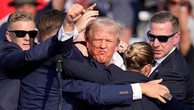 A moment in history: Former President Trump shot at his rally in Pennsylvania | ITV News