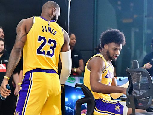 ... Thing After LeBron & Bronny James Appeared In Their First Photo Together Wearing Lakers Uniforms