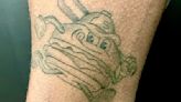 'It resonated': Man gets tattoo of Spartanburgers baseball team logo on his leg
