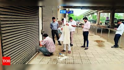 Rent dues mount, stores at Gurgaon's rapid rail station sealed | Gurgaon News - Times of India