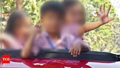 Bengaluru motorist penalised for allowing children to pop out of car sunroof | Bengaluru News - Times of India