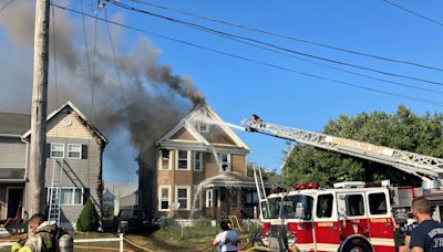 Two homes, truck catch fire in Barberton; fire mostly out as of 5 p.m.