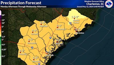 Savannah in for a soaking with 2-3 inches of rain, potential storms