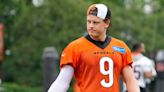 Look: Joe Burrow Shares Some Pointers With Jermaine Burton at Bengals Practice