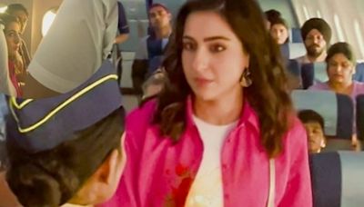 Sara Ali Khan's Juice Spill Video in Aircraft: Real Mishap or Promotional Gimmick? Netizens React