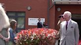 King visits Royal School of Military Engineering in Surrey