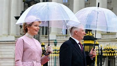 Matilde de Bélgica y María Teresa de Luxemburgo: looks de contraste y muchas joyas en su primer encuentro