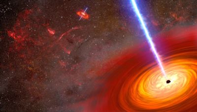 Bright lights detected by NASA telescopes lead to a dancing pair of supermassive black holes