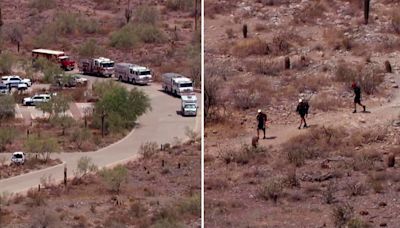 Hospitalizan a tres niños y un adulto después de ser rescatados de un sendero en Scottsdale