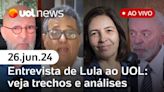 Lula no UOL: Josias, Tales, Mônica Bergamo, Ronilso e Fabíola Cidral analisam | UOL News | 26/06/24