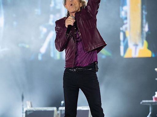 Mick Jagger's son Deveraux, 7, copies rockstar dad's dance moves