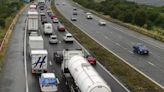 M5 miles of queues as motorway closed after lorry fire