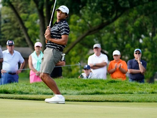 Charlie Woods shot tracker: Hole-by-hole updates from US Junior Amateur at Oakland Hills