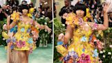Nicki Minaj blooms in 3D floral minidress on the 2024 Met Gala red carpet