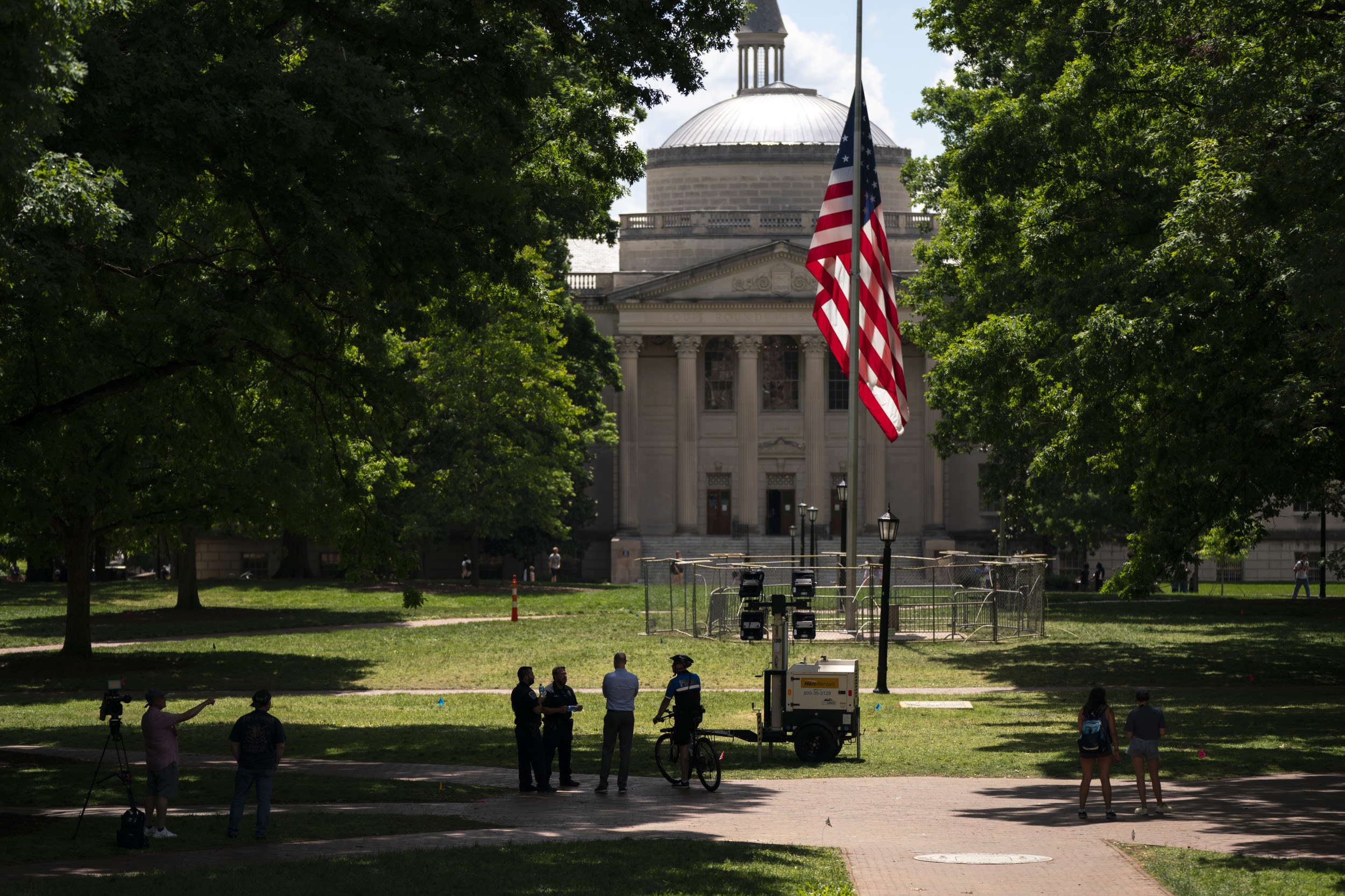 UNC student who protected American flag at protest grew up in Russia