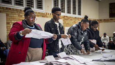 First results announced from South Africa election