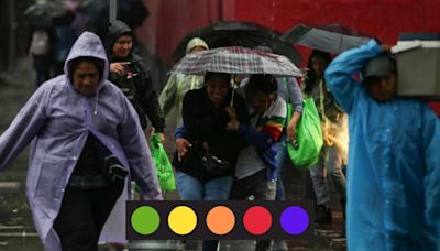 Qué significa cada color del Semáforo de Alerta por lluvias de Protección Civil