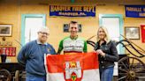 From Hannover to Hanover: Bicyclist rides around world to fight against cancer