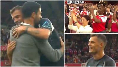 Granit Xhaka's return to the Emirates is so wholesome the footage has gone viral