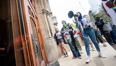 Indiana University changed its policy a day before a protest. Then 33 people were arrested.