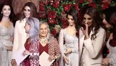 Aishwarya Rai Bonds With Jaya Bachchan; Shweta Bachchan Whispers in Actor's Ear in Viral Video | Watch - News18