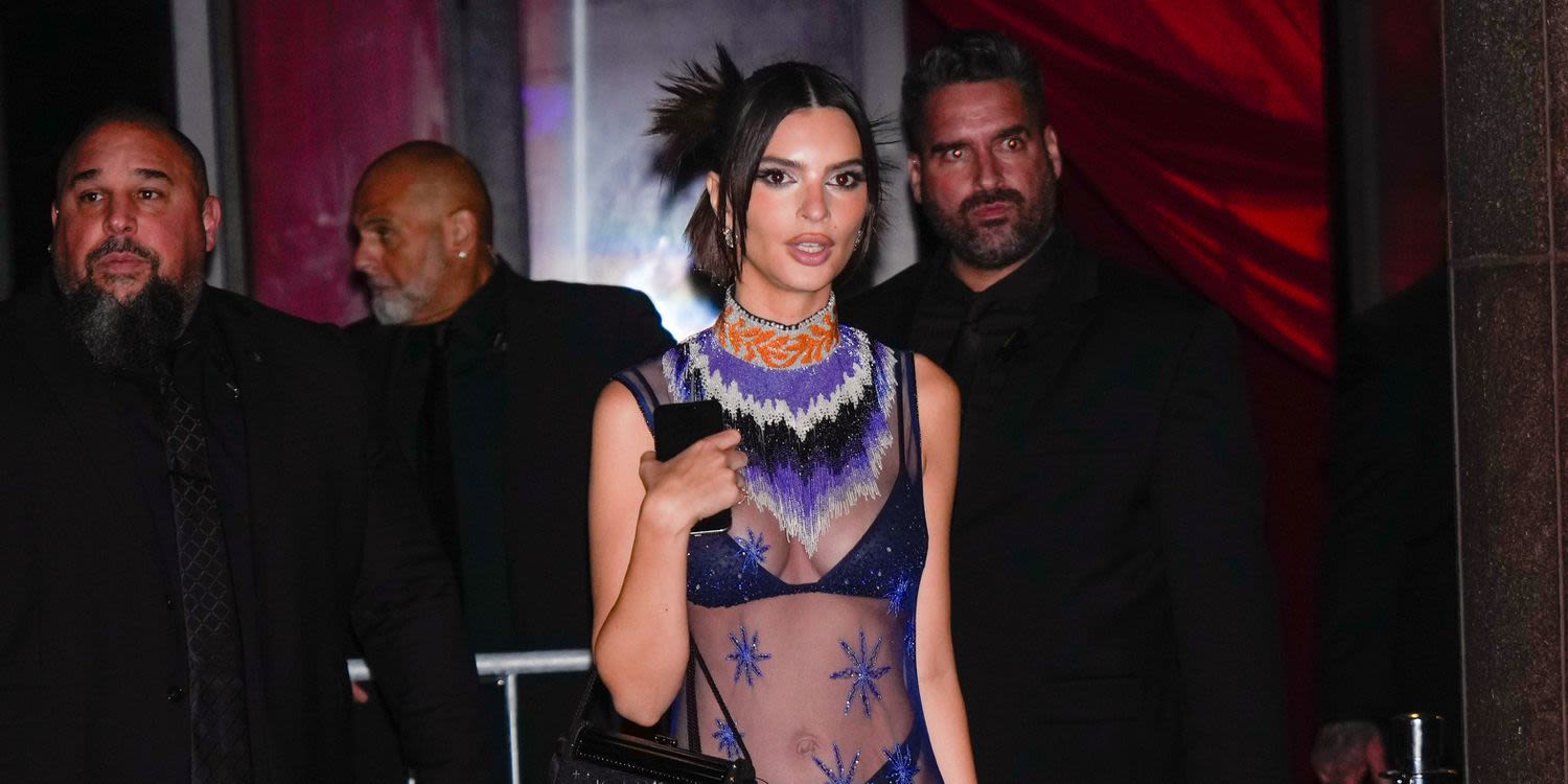 Emily Ratajkowski Wore a Sparkly Naked Dress by Givenchy to Her Met Gala After-Party