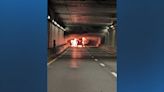 Multi-car wreck causes raging fire in ramp connecting to Ted Williams Tunnel, snarls traffic