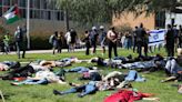 Cal Poly students, faculty show solidarity for Palestine with die-in on Dexter Lawn