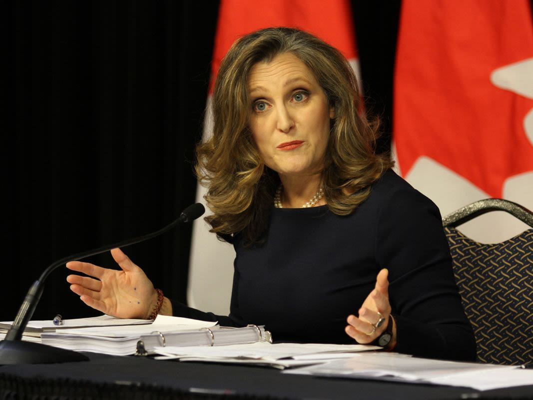 Economic conditions are there to support a rate cut, Freeland says