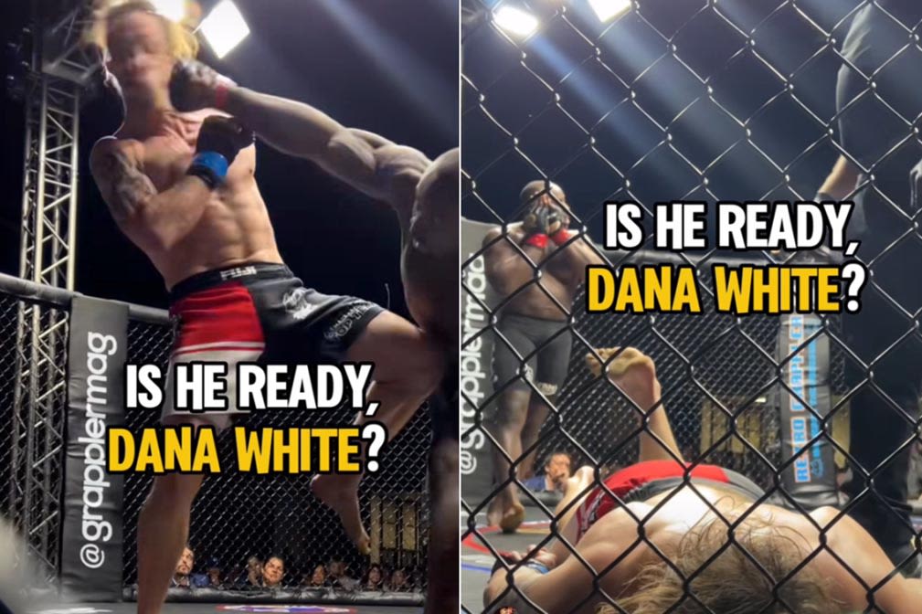 Video: Dana White’s Contender Series alum’s brutal KO perfectly filmed from craziest angle you might ever see