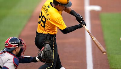 Nick Gonzales drives in 4 runs, Bailey Falter takes shutout into 8th as Pirates beat Braves 11-5