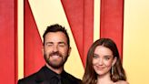 Justin Theroux and Girlfriend Nicole Brydon Bloom Make Red Carpet Debut at 2024 Oscars Vanity Fair Party