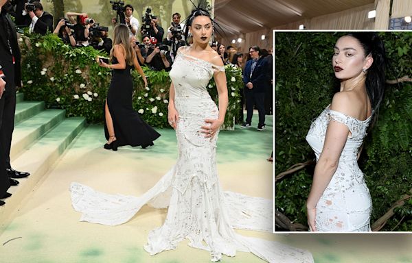 Charli XCX wore dress made from recycled T-shirts dating back to the 1950s, 1960s to the Met Gala