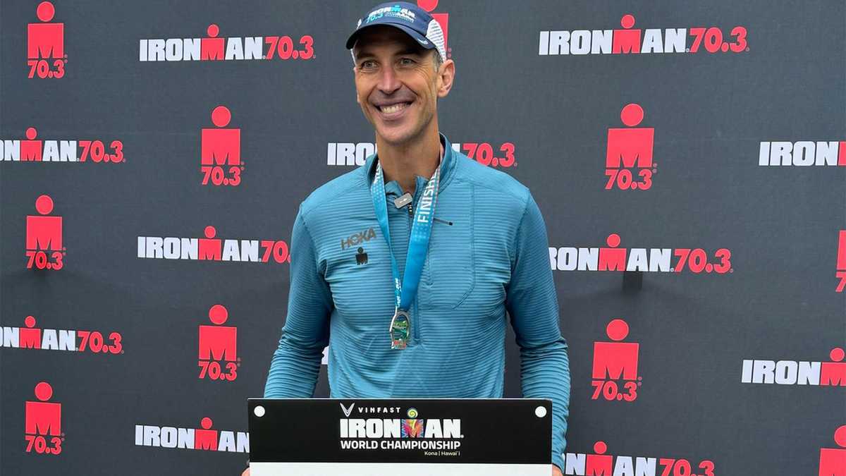 Retired Boston Bruins star completes his first Ironman