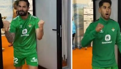 La alegría de los jugadores del Betis al entrar a los vestuarios: "Vamos"