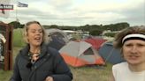 Download festivalgoer gatecrashes BBC Breakfast segment with chaotic outburst
