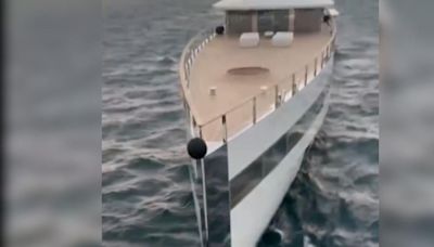 VIDEO: Yate de Steve Jobs impacta barco de empresario