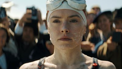 Movie Review: Daisy Ridley shines in inspirational swimming pic ‘Young Woman and the Sea’