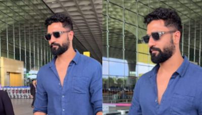 Vicky Kaushal Flaunts His New Look, Fans Gush Over His Stylish Airport Appearance; Watch - News18