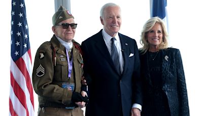 First Lady Jill Biden Embraces Subdued Elegance for D-Day 80th Anniversary Ceremony at Normandy With President Biden and Veterans