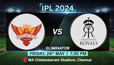 SRH vs RR Live Score, IPL 2024 Qualifier 2: Sunrisers Hyderabad and Rajasthan Royals battle for finals spot today