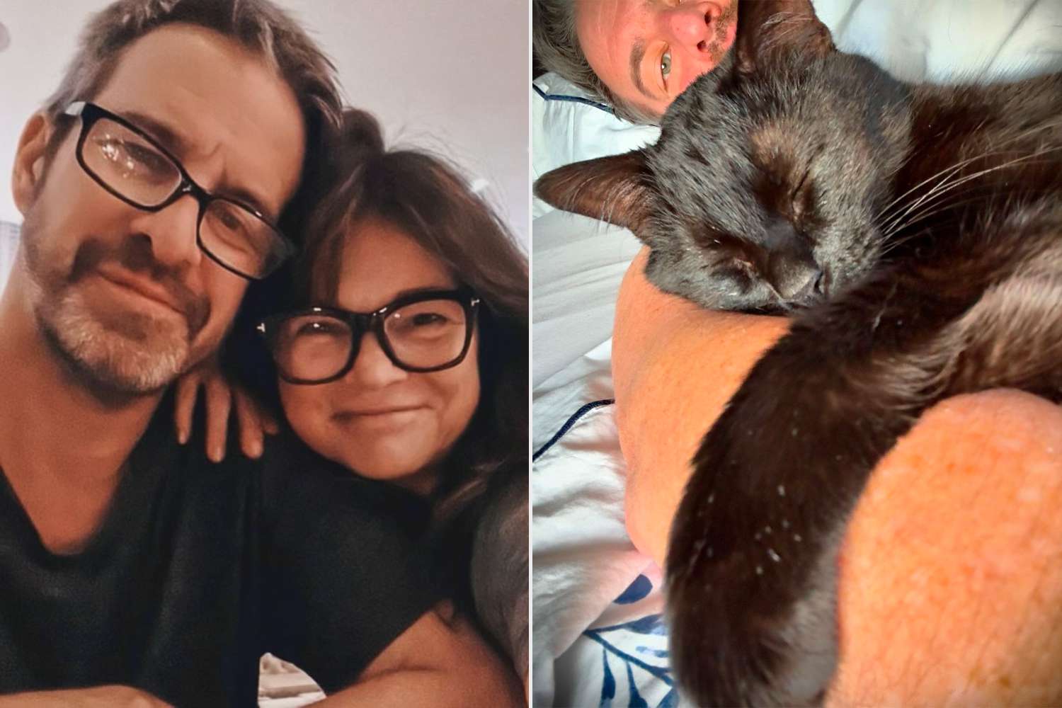 Valerie Bertinelli's Boyfriend Mike Goodnough Cuddles with Her Cat: 'I am Now in League with Batman'