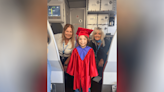 Boy who missed kindergarten graduation gets special ceremony on flight from Florida