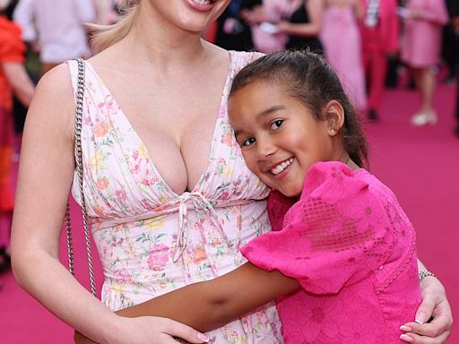 Helen Flanagan and daughter Matilda sweetly hug at Mean Girls premiere